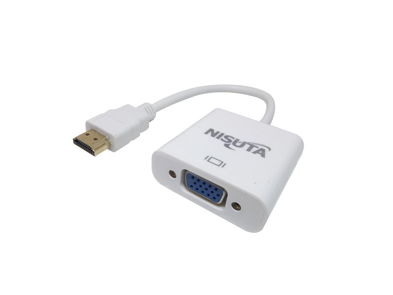 Conversor HDMI a VGA con audio y alimentación 